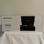 Crosley Voyager 3-Speed Portable Turntable Bluetooth CR8017A-BK