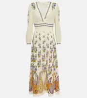 [Etro] Etro Paisley midi dress AU 6 white