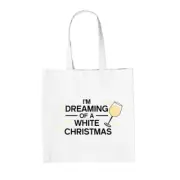 I'm Dreaming Of A White Christmas - Canvas Tote Bag - Wine Pinot Love Funny