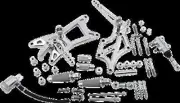 SM Polished Mid Control Kit w Speedpegs Harley-Davidson Road King 17-20