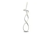Ramona LED Light Spiral Floor Lamp Curvy Reading Bedside Light - Silver