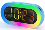 Kids Alarm Clock with Night Light for Bedroom, Color Changing Alarm Clock wit...