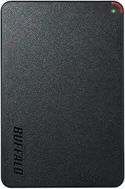 Buffalo Mini Station USB 3.1 (Gen1) / USB 3.0 Portable HDD 1 TB [iPhone 16/16 Pro Operation Confirmed] HD-PCFS1.0U3-BBA