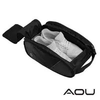 在飛比找PChome24h購物優惠-AOU 旅行收納 萬用袋 鞋袋 鞋包(黑)66-041