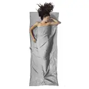Single Polyester Sleeping Bag Sheet with Pillow Compartment for Comfort