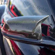 Carbon Fiber Gloss Black JDM-Style Side Mirror Covers Fits 20-25 Toyota GR Supra