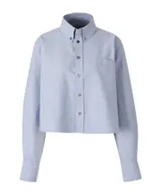 long-sleeved shirt L Light denim blue