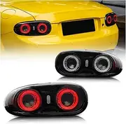2pcs Tail Lights Car Rear Lights Compatible For Mazda MX-5 MX5 3rd Gen NC2 NC3 2008-2015 Tail Lights MX-5 Miata Roadster Coupe RHT Taillight Assembly
