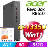 在飛比找PChome24h購物優惠-(M365 個人版)+Acer RB610(i5-1335U