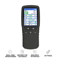 在飛比找PChome24h購物優惠-專業型 PM2.5 甲醛 TVOC AQI 溫濕度 高精度檢