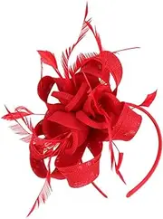[FOMIYES] Bridal Hair Accessories Womens Hat Fascinators Hats for Women Hats for Women Fashionable Dressy Fascinator Hat Women's Fascinators Headbands for Women Fabric Bride Tea Hat