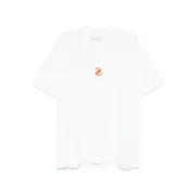 [Alberto Bresci X Beefbar] Alberto Bresci X Beefbar Embroidered T-shirt L WHITE