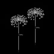 4x Solar Firework String Lights Garden Feature LED Light Sensor Night Lamp Cold White