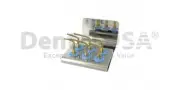 DENTAL USA IMPLANT PREPARATION BONE SURGERY TIP SET OF 6 WITH CASSETTE