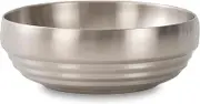 CM CHIC MONDAY 7.4 Inch Large Decorative Bowl for Entryway Table, Key Holder, Home Decor, Catch All (Silver)
