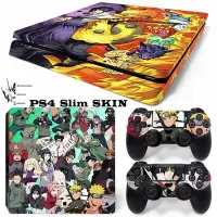 在飛比找Yahoo!奇摩拍賣優惠-西米の店火影忍者 Ps4 Slim 貼紙覆蓋皮膚貼花 Pla