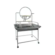 YES4PETS Large Bird Cage Parrot Playpen Gym Toy Stand With Ladder On Wheels