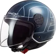 LS2 OF558 Sphere Lux Linus, open face helmet , color: Dark Blue , size: XXL