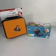 BRAND NEWNINTENDO 2DS XL BLUE AND BLACK MARIO KART 7 EDITION WITH NEW CASE