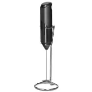 Batidor de leche eléctrico, batidor de mano, mezclador de bebidas con soporte