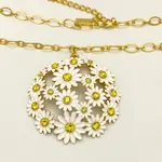 34"+2" KATE SAPDE NECKLACE CRYSTAL ENAMEL GOLD 長項鍊 水鑽 琺瑯 金色