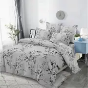 Dreamfields King Single Daisy Design Quilt Doona Duvet Cover Set
