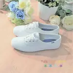 THEONESHOP KEDS 小白鞋 全白 白色 經典款 基本款 皮革 荔枝紋 防潑水 耐髒 帆布鞋 WH45750