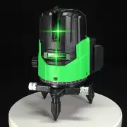 5 Lines 3D Green Laser Level Self Leveling 360° Rotary Cross Line Measure Tool