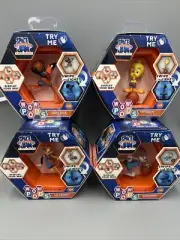 Full Set Of 4! Wow Pods Space Jam Daffy Duck, Tweety, Bugs & Lola Bunny Display