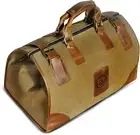 Water Resistant Canvas + Leather Travel Luggage Tote Duffle Gym Suitcase Weekend