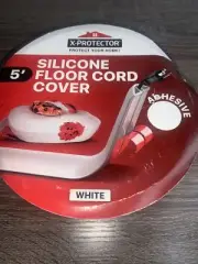 X-Protector 5' Silicone Floor Electrical Extension Cable Cord Cover Adhesive Gre