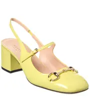 Gucci Horsebit Patent Slingback Pump
