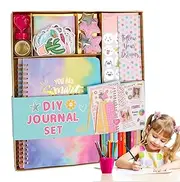 Kids Scrapbook Kit for Girl,98X/Set Funny Creative Diary Journal Kit - Scrapbooking Toy, Journaling Art Crafts for Girl and Boy, Aged 8+