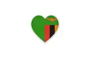 Patch Badge Patch Printed Thermoadhesive Flag Heart Z Zambia