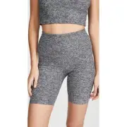 Beyond Yoga L24323 Womens Grey Spacedye High Waisted Biker Shorts Size XL