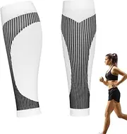 Footless Compression Socks - Leg Socks for Sports | Sweat Absorption Breathable Calf Sleeve for Fitness, Tennis Zankie