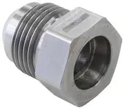 Aeroflow Steel Hex Weld On Male Bung Suits 1/2 Hard Line -8AN Male - AF999-08SH