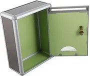 HOUDERCO Outdoor Wall Mounted Mailbox Lockable Letter Box for Secure Mail Storage Compact Design for Home and Office Use