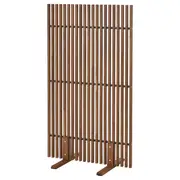 NÄMMARÖ privacy screen, light brown stained indoor/outdoor, 140x80x50 cm