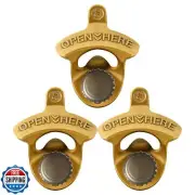 HAIICEN Vintage Gold Wall Mounted Magnetic Bottle Opener, Old Fashion Screw i