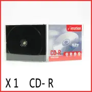 CD-R X 1 - IMATION Recordable Blank CD Discs with case 700MB BRAND NEW - CD R