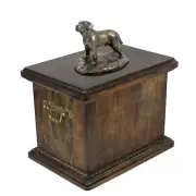 Labrador Retriever wooden urn with a statuette Art-Dog