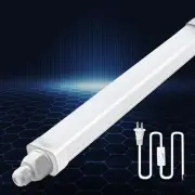 2FT Plug in LED Ceiling Light Fixture, 18W 2000LM Linkable Tube LED Light Bar...