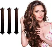 HAOXYO 3 Pcs Hair Rollers,Heatless Curlers,Hair Curlers for Long Hair,Heatless Curling Rod for All Hair Types,Hair Curlers No Heat,Lazy Curlers DIY Hair Styling Tools