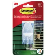 Command 17093CLRAWES All Weather Hooks and Strips - Large/Clear (1/Pack) New