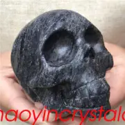 1.03LB Natural unknown Skull quartz Crystal Skull Carved Reiki Healing XK1150