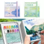 with Paint Palette Tearable Painting Book Paint Palette Notebook