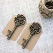 50 pcs Skeleton Keys bottle openers Antique Brass double sided wedding favors