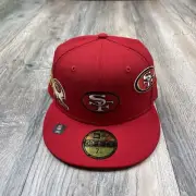 New Era Just Don San Francisco 49ers Fitted Hat Size 7 1/4 NFL 59Fifty Cap NEW