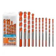 Masonry Drill Bits Set for Tile, Brick, , Concrete, Glass, Plastic, Cinder Bl...